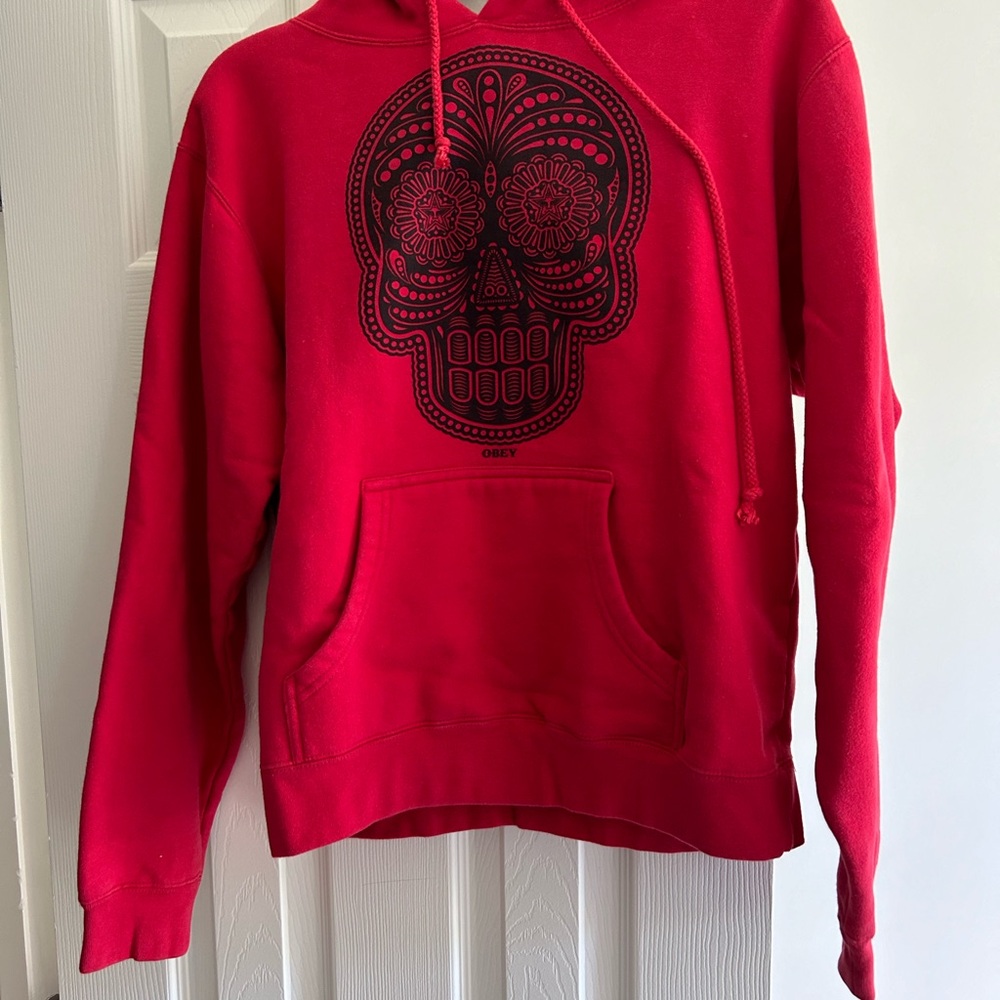Obey Women’s XL red hoodie